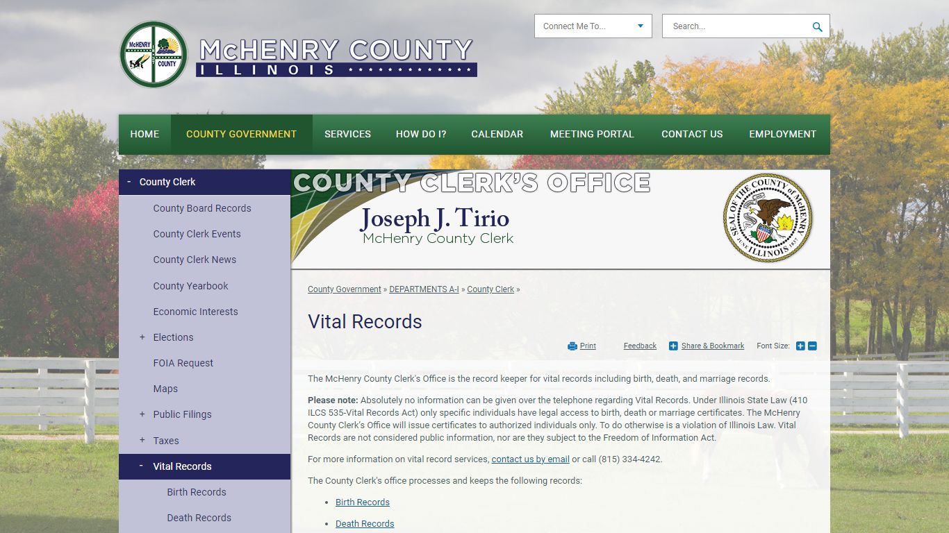 Vital Records | McHenry County, IL