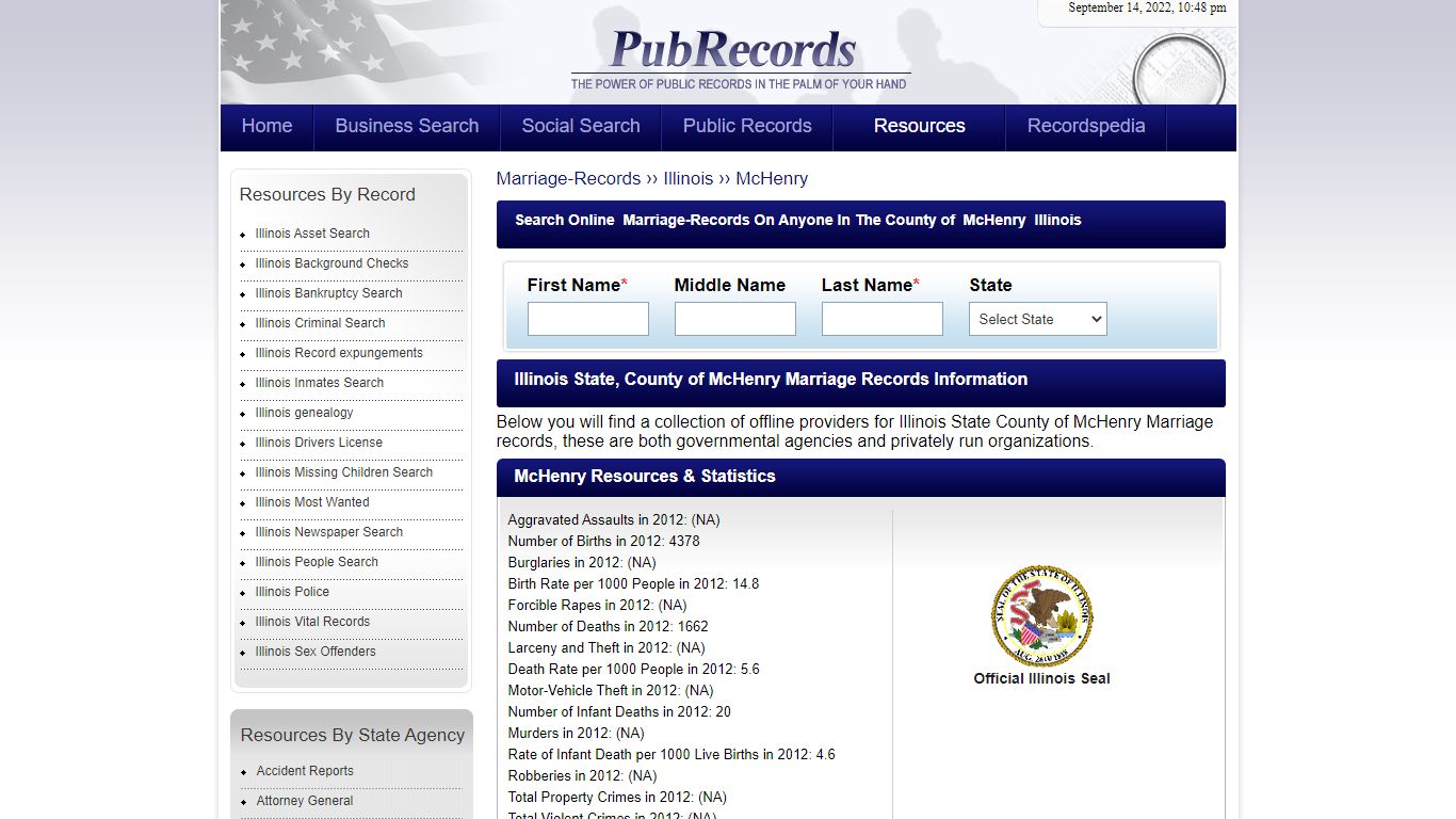 McHenry County, Illinois Marriage Records - Pubrecords.com